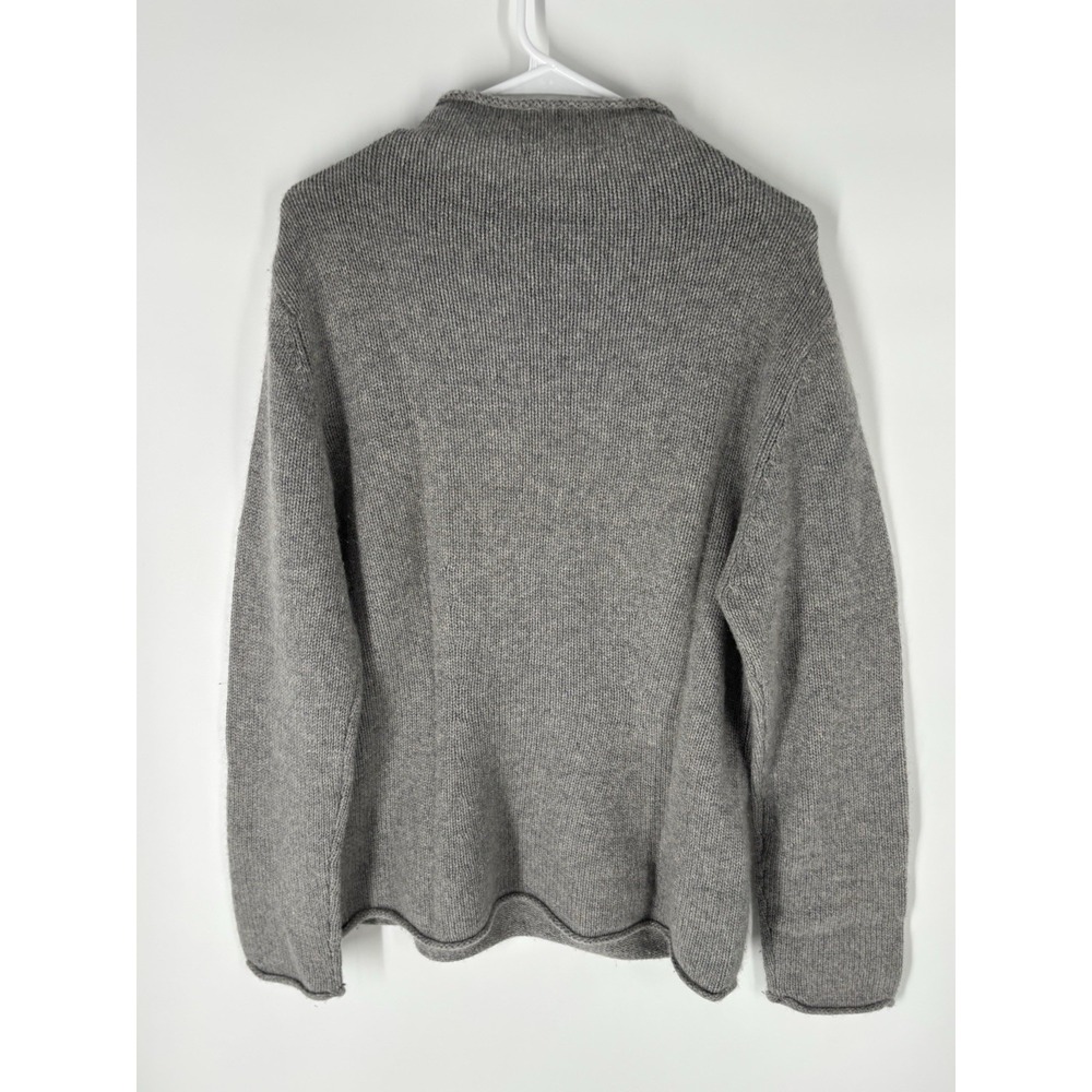 White + Warren Cashmere Rollneck Sweater Sz L Relaxed Quiet Luxury Soft - Picture 10 of 10